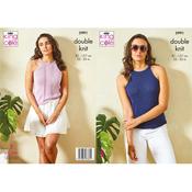 King Cole Pattern 5991 Tops in Linendale DK