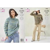 King Cole Pattern 5996 Sweaters in Homespun Prism DK image