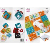 King Cole Pattern 6011 Books &amp; Play Mat in Cottonsoft DK