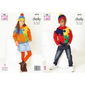 Pattern 6018 - Sweaters &amp; Hats in King Cole Chunky