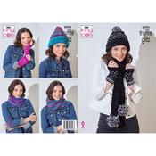 King Cole Pattern 6056 Accessories in Truffle Glitz