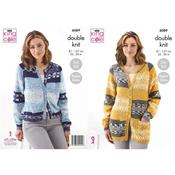 King Cole Pattern 6089 Cardigans in Fjord DK