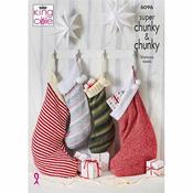 King Cole Pattern 6096 Christmas Stockings in Super Chunky