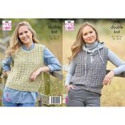 King Cole Pattern 6100 Tank &amp; Waistcoat in DK