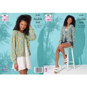 King Cole Pattern 6130 Cardigans in Linendale Reflections DK