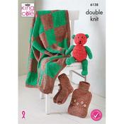 King Cole Pattern 6138 Christmas Accessories in Pricewise Twirly DK