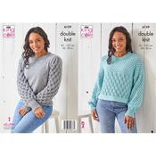 King Cole Pattern 6159 Sweaters in Simply Denim DK