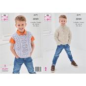 King Cole Pattern 6171 Sweater &amp; Sweater Vest in Comfort Aran