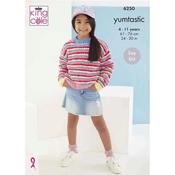 King Cole Pattern 6250 Sweater and Accessories in Yumtastic image