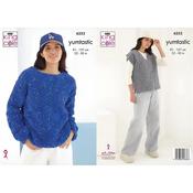 King Cole Pattern 6253 Sweater And Tank in Yumtastic image
