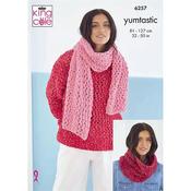 King Cole Patterns 6257 Sweaters And Accessories in Yumtastic