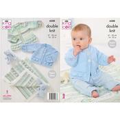 King Cole Pattern 6288 Jacket, Cardigan and Blanket in Cherish DK and Cherished DK image