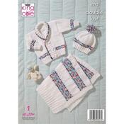 King Cole Pattern 6292 Jacket, Cardigan, Hats and Blanket in Comfort Baby DK and Jitterbug DK