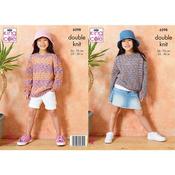 King Cole Pattern 6298 Child's Sweaters in Cottonsoft Crystal DK