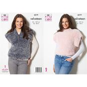 King Cole Pattern 6319 Slipovers in Velveteen