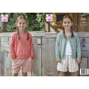 King Cole Pattern 6434 Cardigan and Top in DK