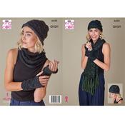 King Cole Pattern 6450 Accessories in Firefly Aran
