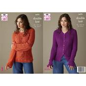 King Cole Pattern 6470 Sweater and Cardigan in Cottonsoft DK
