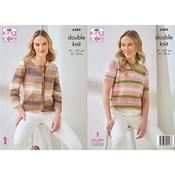 King Cole Pattern 6484 Cardigan and Top in DK