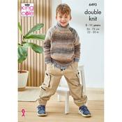 King Cole Pattern 6493 Sweaters in Cottagespun DK