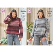 King Cole Pattern 6494 Sweaters Cottagespun DK