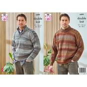 King Cole Pattern 6499 Sweaters in Cottagespun DK