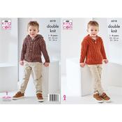 King Cole Pattern 6518 Jacket and Sweater in DK