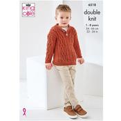 King Cole Pattern 6518 Jacket and Sweater in DK