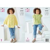 King Cole Pattern 6560 Poncho and Tabard in Aran
