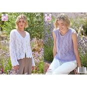 King Cole Pattern 6594 Cardigan &amp; Top in  Flair Solo