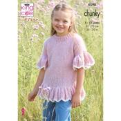 King Cole Pattern 6598 Girls Tops in Flair Solo image