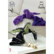 King Cole Pattern 9051 Tinsel Dragons