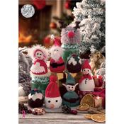 King Cole Pattern 9075 Christmas Candy Cosies Knitted in DK
