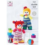 King Cole Pattern 9127 Splishy &amp; Splashy Clowns DK