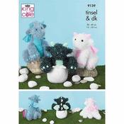 King Cole Pattern 9139 Baby Dragons in Tinsel
