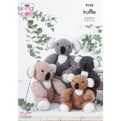Pattern 9142 Koalas Knitted in Truffle image