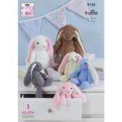 King Cole Pattern 9143 Rabbits in Truffle