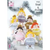 King Cole Pattern 9165 Little Angels in Tinsel and Big Value DK 50g image