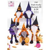 King Cole Pattern 9187 Knitted Halloween Gonks