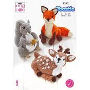 King Cole Pattern 9212 Toys in Toastie