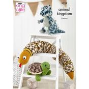 King Cole Pattern 9229 Reptile Friends Knitted in Animal Kingdom