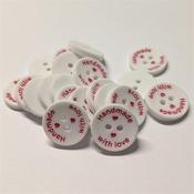King Cole Handmade with Love Button 18mm