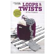 Loops &amp; Twists Book, no needle Puffy knitting - Leisure Arts Book 75702