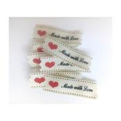 10 x Made With Love Labels