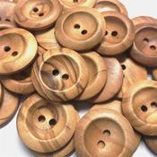 Olive Wood: 2 Hole Button (23mm)