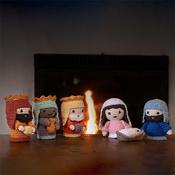 Hooked DIY Crochet Kit - Nativity Scene Set image