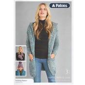 Patons Pattern 5359 Cardigan Hat &amp; Gloves in Super Chunky
