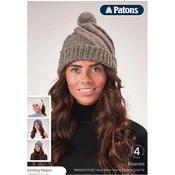 Patons Booklet 5362 Beanie Hats in Aran &amp; DK image