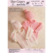 Peter Gregory Pattern 679 Child's Sweater, Hat &amp; Cardigan image