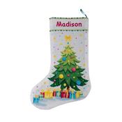 DIY Christmas Stocking Counted Cross Stitch Kit: Christmas Tree Wishes